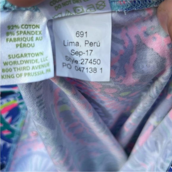 Lilly Pulitzer Girls Maia Cropped Leggings size Extra Large 12-14 - Picture 6 of 6